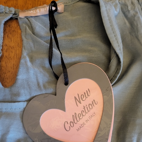 Charming Blue Ruffle Sleeve Top - Picture 2 of 4